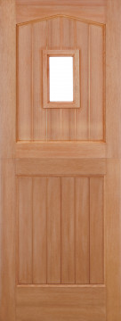 Image of Stable 1 Light Arched Hardwood Door