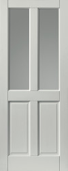 Colonial 4 Panel Glazed Extreme Prefinished White Door