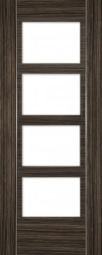 Image of Calgary 4 Glazed Abachi Wood FD30 Door