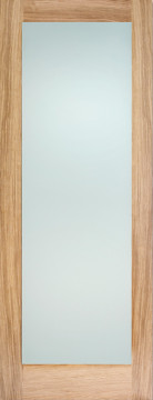 Image of P10 Shaker Glazed Frosted Oak Interior Door
