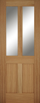 Image of Bristol Shaker Glazed Clear Oak Interior Door