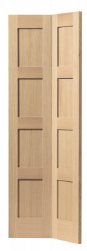 Image of Snowdon Shaker Bi-Folding Oak Doors