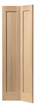 Image of Etna Shaker Bi-Folding Oak Doors
