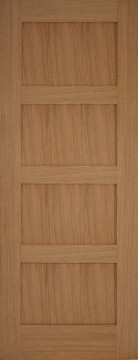 Image of Contemporary 4 Shaker Oak Interior Door