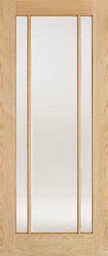 Image of LINCOLN Clear Glazed Unfinished Oak Interior Door