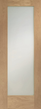 Image of Pattern 10 Shaker Clear Glass Oak Door