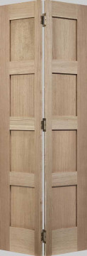 Image of Contemporary 4 Bi-Folding Oak Doors