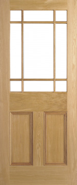 Image of DOWNHAM Unglazed Unfinished Oak Door
