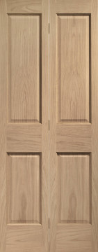 Image of Victorian Oak Bi-Folding Doors