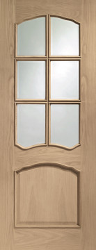 Image of RIVIERA RM Glazed Unfinished Oak Door