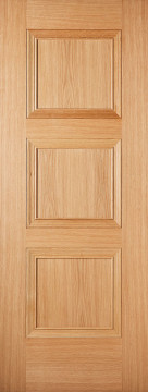 Image of Amsterdam 3 Panel Oak FD30 Door