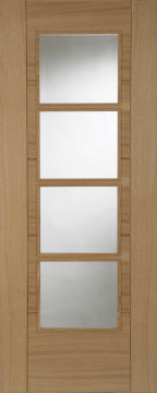 Image of Tajo 45 4V Glazed Oak FD30 Door