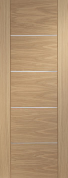 Image of Portici Flush Oak FD30 Door