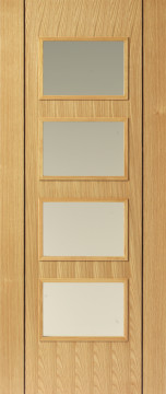 Image of Blenheim 4v6 Oak Flush FD30 Door