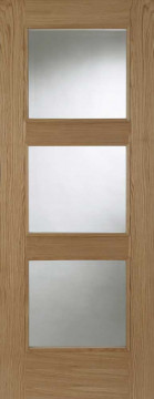 Image of Chelsea 3L Glazed RM Oak FD30 Door