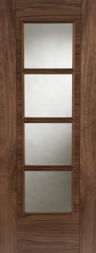 Image of Iseo 4V Glazed Walnut Door